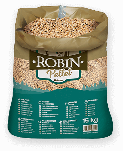 worek pelletu opałowego Robin do kupienia w Ogrodzieńcu lub sklepie internetowym